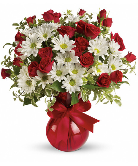 Red, White And You Bouquet